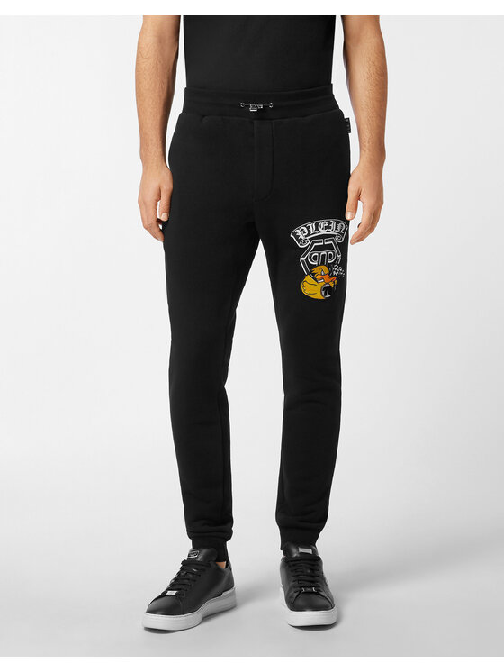 PHILIPP PLEIN PHILIPP PLEIN Spodnie dresowe 24345 Czarny Jogger Fit