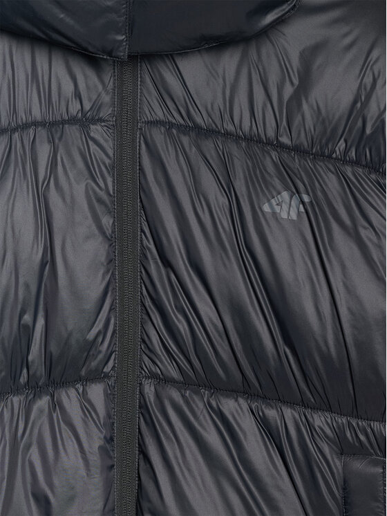 4F 4F Kurtka puchowa URBAN COMMUTER Czarny Oversize