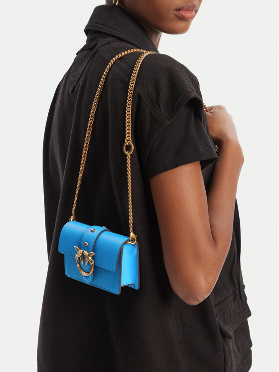 PINKO PINKO Handtasche Love One Micro C . AI 24-25 PCPL 100064 A0F1 Blau