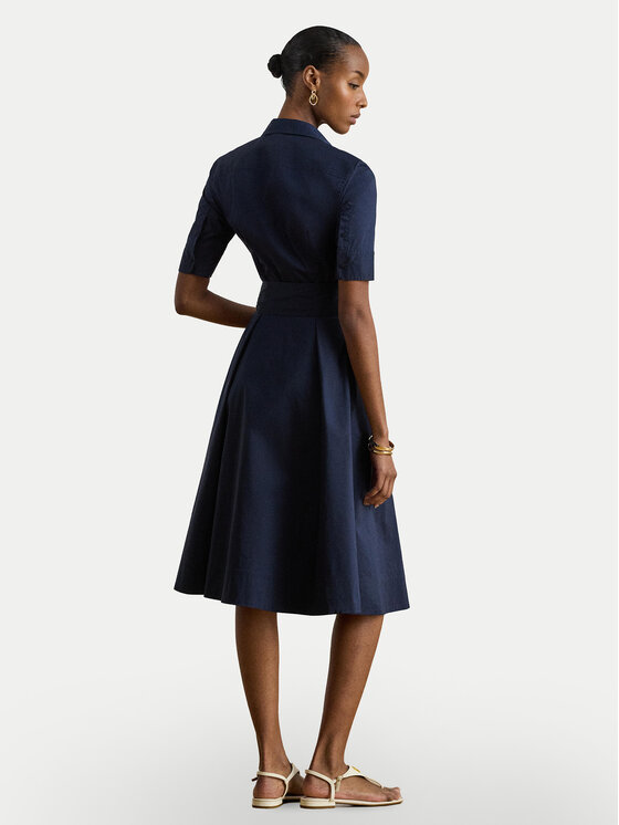 LAUREN RALPH LAUREN LAUREN RALPH LAUREN Srajčna obleka 200748950010 Mornarsko modra Regular Fit
