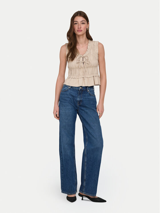 ONLY ONLY Majica Goa 15363693 Bež Regular Fit