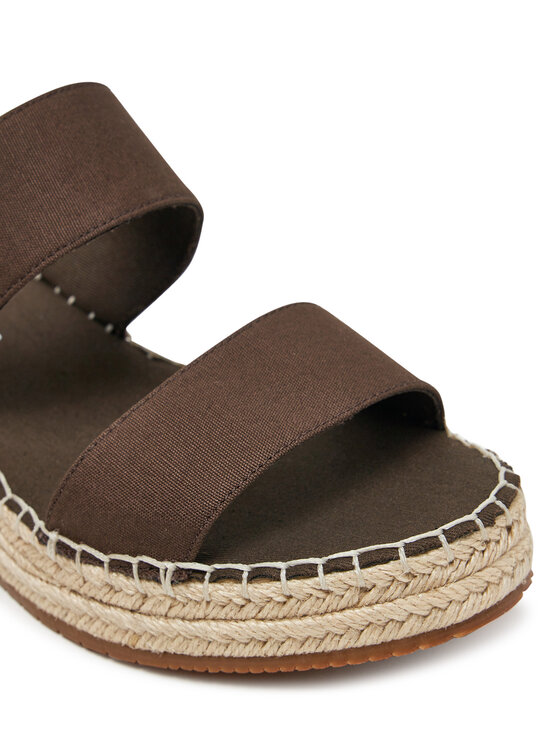 Calvin Klein Jeans Calvin Klein Jeans Şlapi Sporty Rope Mg Lth Webbing YW0YW01704 Maro