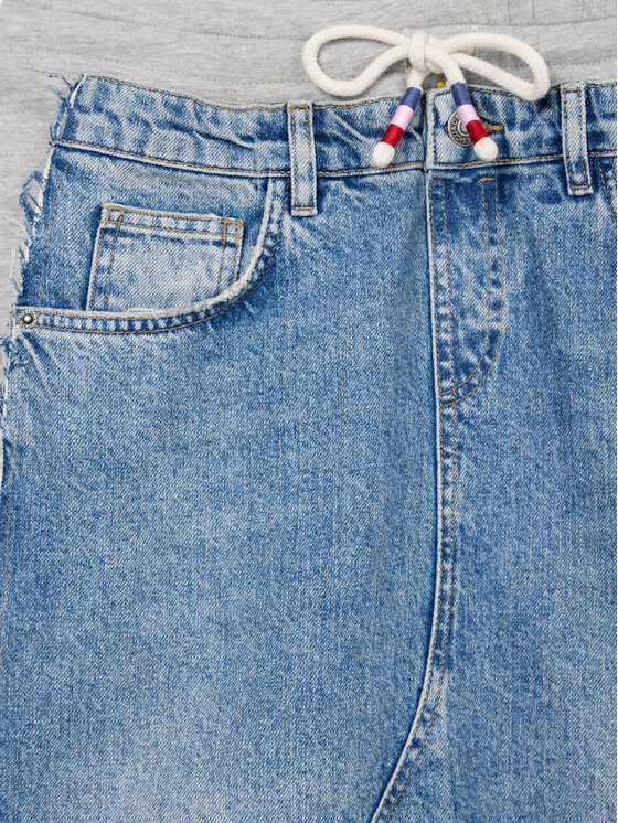 Desigual Desigual Farmer szoknya Pekin 24WWFD06 Kék Regular Fit