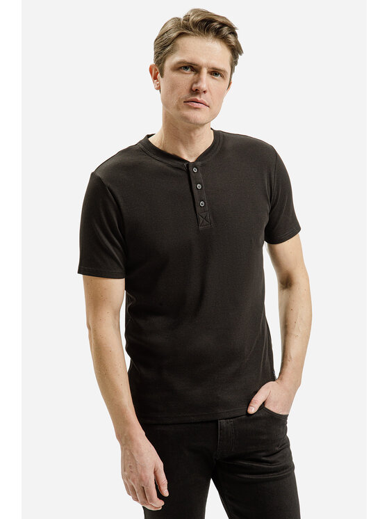 Cross Jeans Cross Jeans T-Shirt 15495-020 Czarny Slim Fit