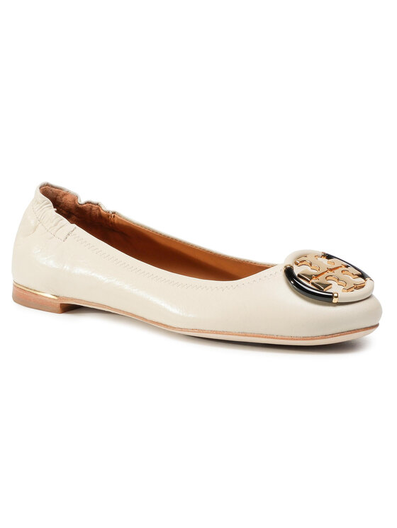 tory burch multi logo elastic ballet