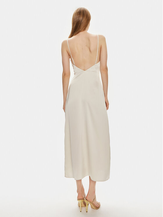 Vila Vila Coctailkleid Ravenna 14085601 Beige Regular Fit