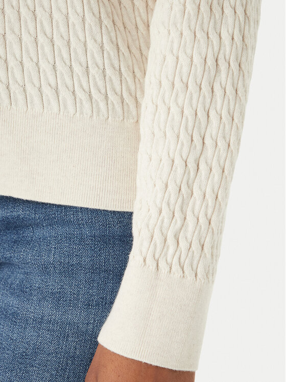 Tommy Hilfiger Tommy Hilfiger Kardigán WW0WW43329 Ekru Regular Fit