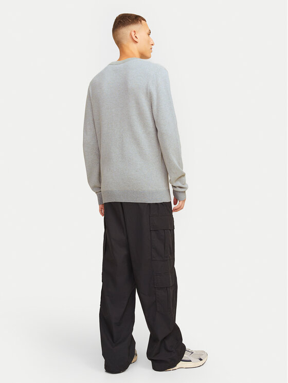 Jack & Jones Jack & Jones Pulover Globe 12258139 Gri Regular Fit