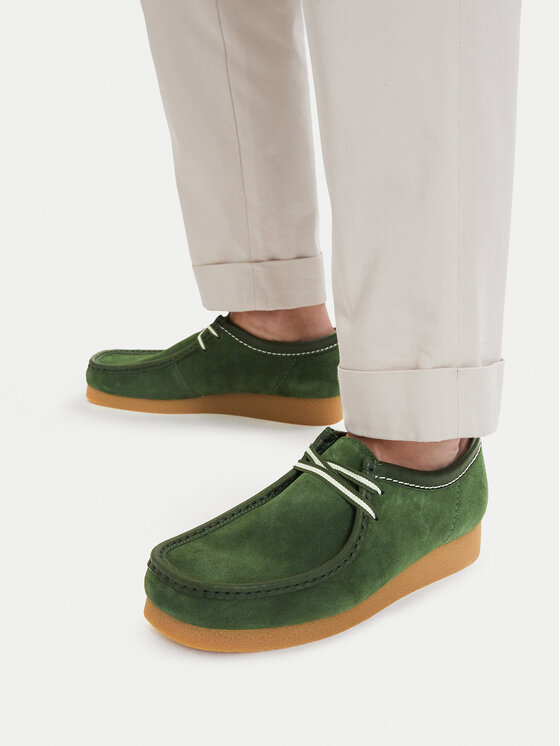 Clarks Clarks Pusbačiai Wallabee EVO 26186170 Žalia