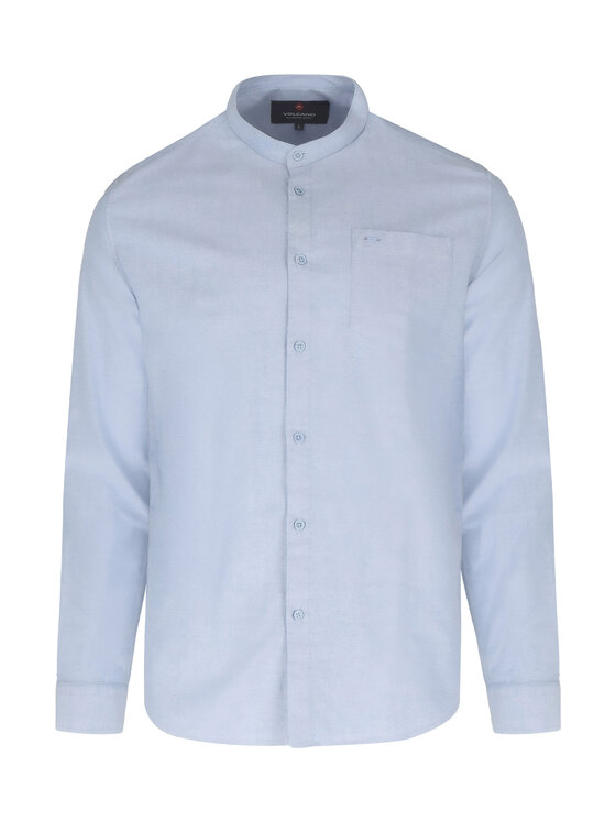 Volcano Volcano Koszula K-LANGE Niebieski Regular Fit