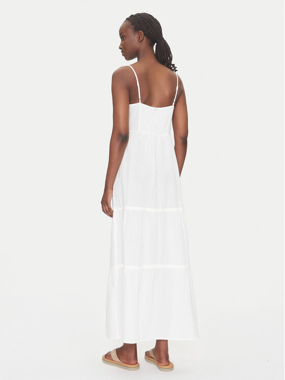 Vero Moda Vero Moda Sukienka letnia Quincy 10324588 Biały Regular Fit
