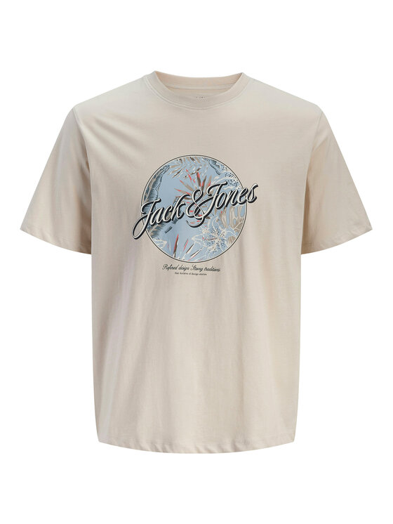 Jack & Jones Jack & Jones Tričko Honolulu 12288088 Béžová Regular Fit