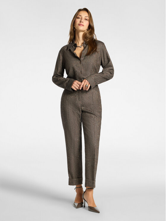 Elena Mirò Elena Mirò Camicia 5043P000370N001 Marrone Regular Fit