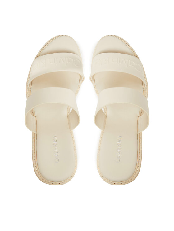 Calvin Klein Calvin Klein Espadryle Wedge Sandal 50 - He HW0HW02375 Écru