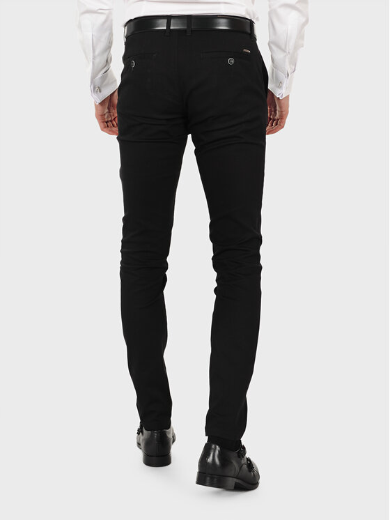 Evenemen Evenemen Chinosy LOGAN 59866 Czarny Slim Fit