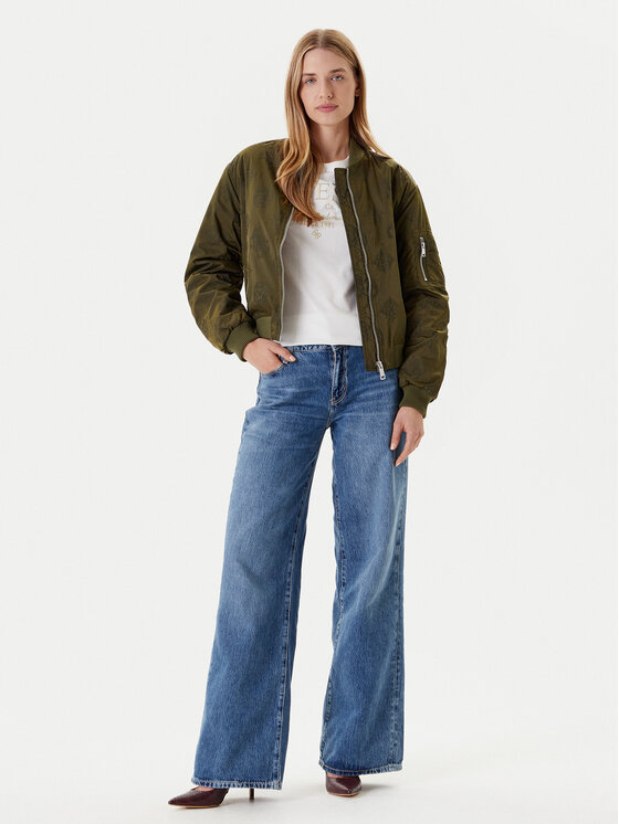 Guess Guess Bomber-jakk W5YL08 WHDK2 Khakivärviline Regular Fit