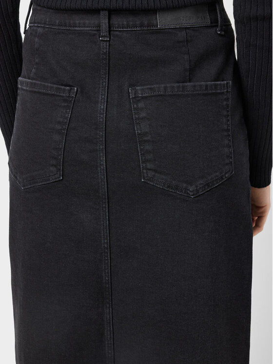 Noisy May Noisy May Spódnica jeansowa Kath 27030078 Czarny Regular Fit