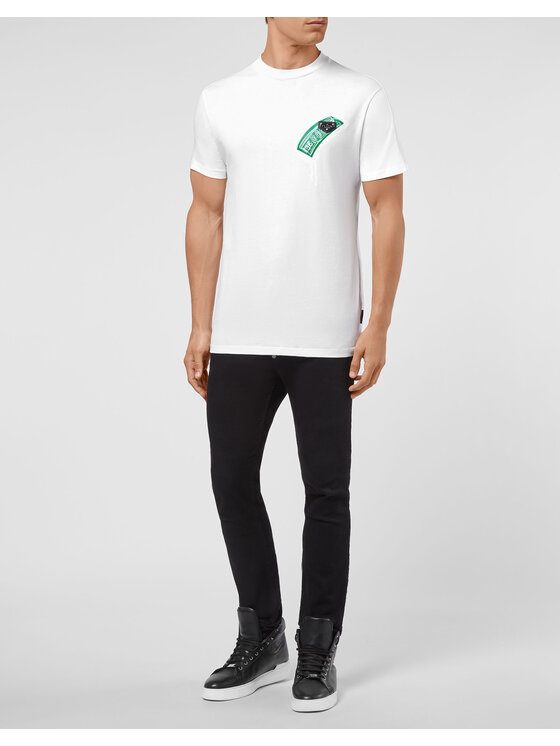 PHILIPP PLEIN PHILIPP PLEIN T-Shirt 30423 Biały Regular Fit