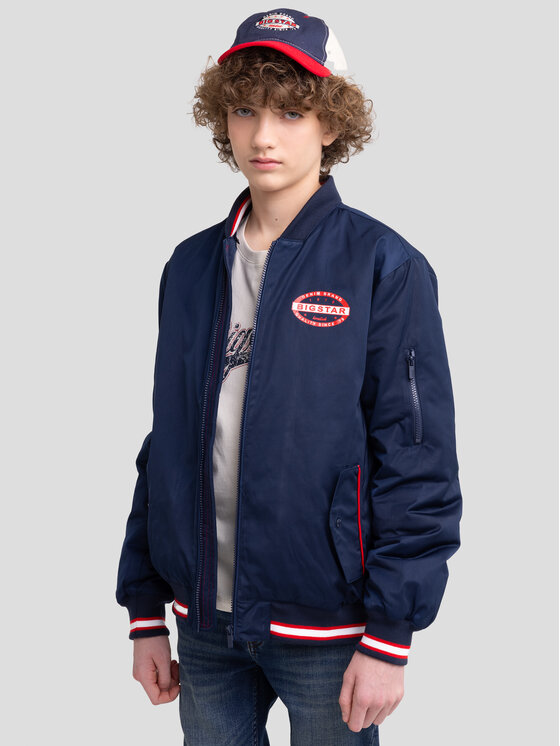 BIG STAR BIG STAR Kurtka zimowa CARMELO Granatowy Basic Fit