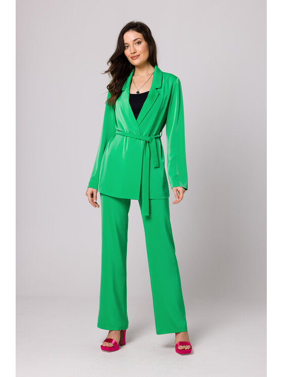 Makover Makover Giacca da abito K161 Verde Regular Fit