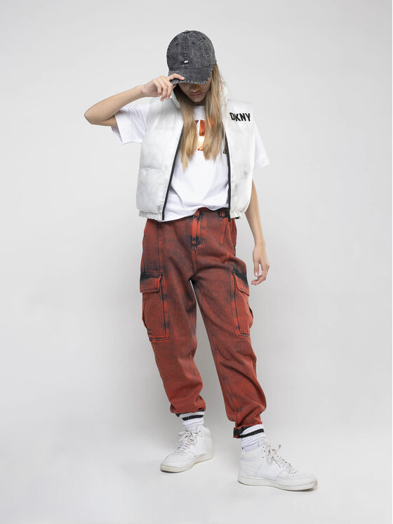 DKNY Džínsy D34B02 D Medená Regular Fit