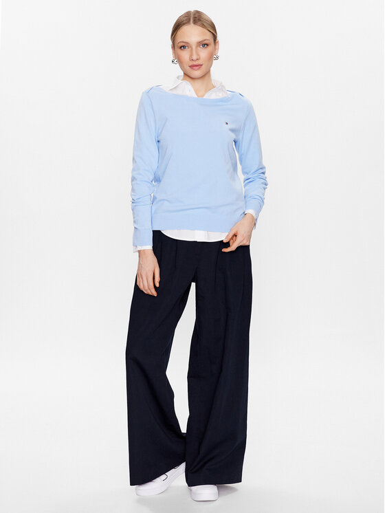 Tommy Hilfiger Tommy Hilfiger Kampsun WW0WW37938 Sinine Regular Fit
