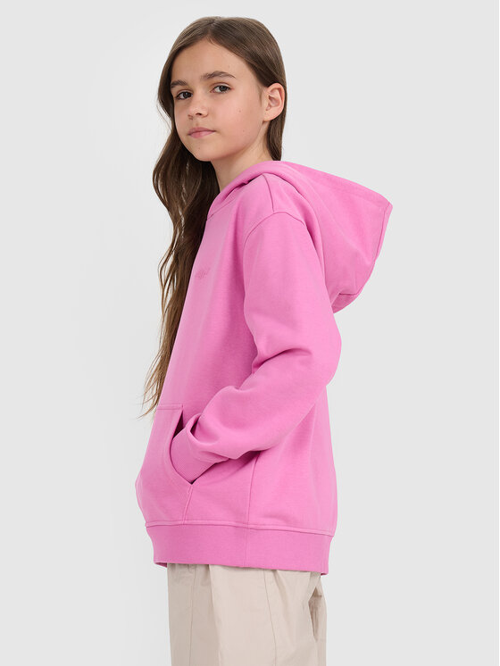 4F 4F Bluza BASIC+ Różowy Oversize