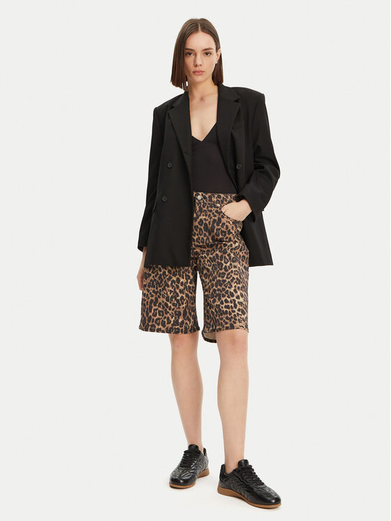JJXX JJXX Bermudy Sarah 12283781 Brązowy Baggy Fit