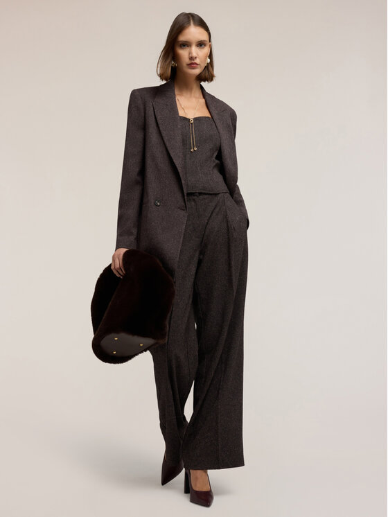 Motivi Motivi Top D015Q000521N0Z2 Marrone Slim Fit