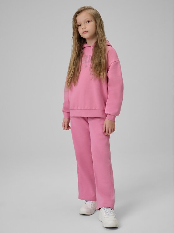 4F 4F Bluza 4FJRSS26TSWSF2627-54S Różowy Loose Fit