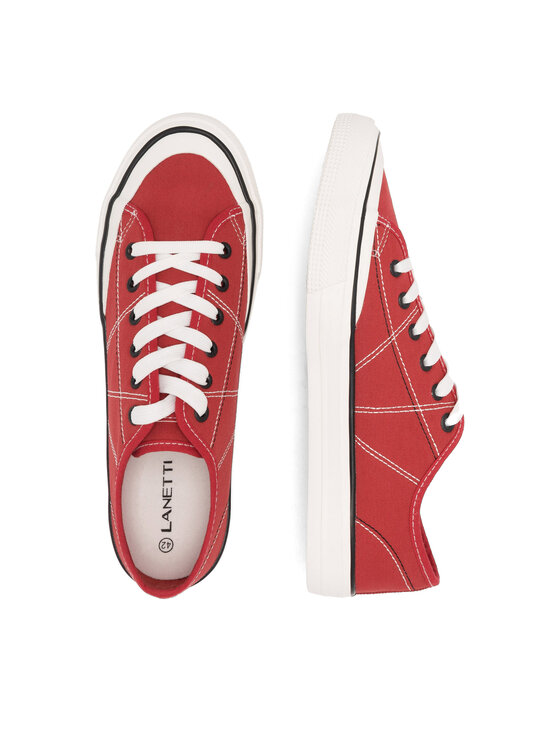 Lanetti Lanetti Trampki S23V013A-1 Czerwony