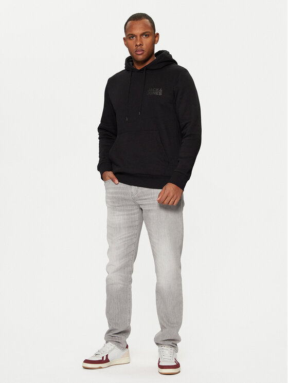 Jack & Jones Jack & Jones Pulóver Corp Logo 12152840 Fekete Regular Fit