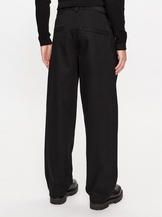Calvin Klein Jeans Calvin Klein Jeans Παντελόνι υφασμάτινο J30J324038 Μαύρο Regular Fit