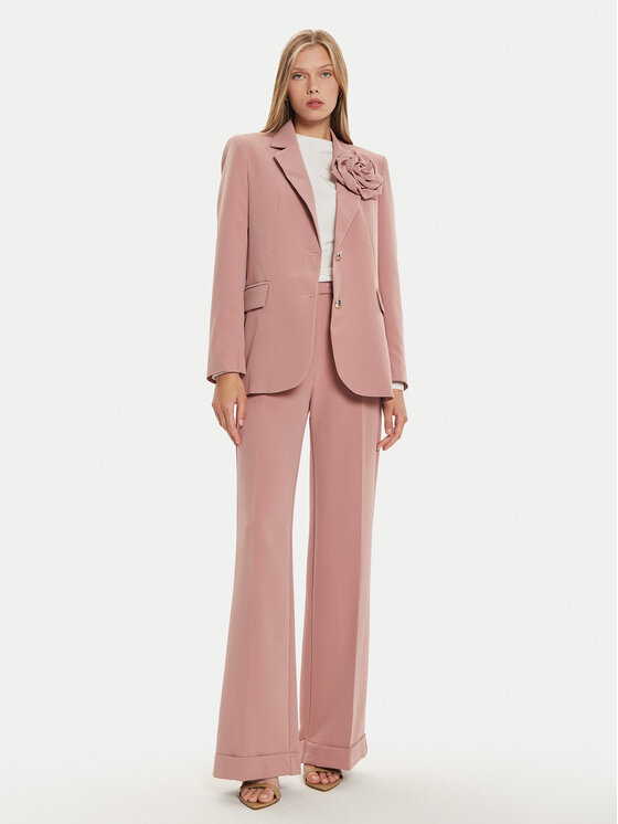 Maryley Maryley Stoffhose 24IB563/43CA Rosa Regular Fit