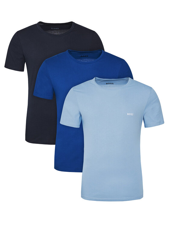 BOSS BOSS Set de tricouri﻿ TShirtRN 3P Classic 50532468 Albastru Regular Fit
