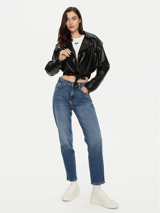 HUGO HUGO Дънки Noe_B 50520614 Син Mom Fit
