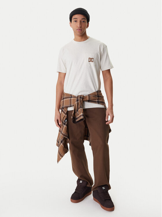 DC Shoes DC Shoes T-särk Star Pocket ADYZT05377 Beež Regular Fit