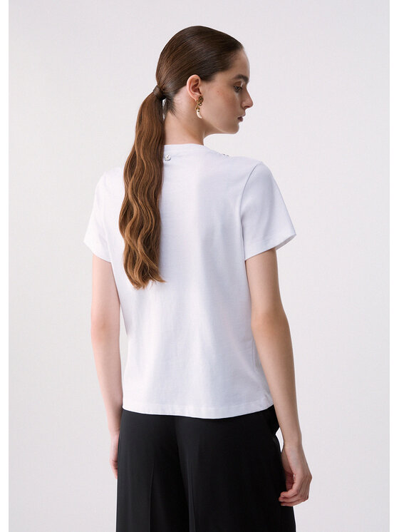 Liu Jo Liu Jo T-shirt CF6200JS923S9328 Bianco Regular Fit