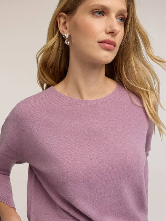 Motivi Motivi Sweter M343E002402N009 Fioletowy Over Fit