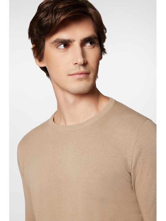 Próchnik Próchnik Sweter PM8 SW073224000013 Beżowy Regular Fit