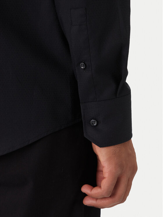 BOSS BOSS Košile H-Hank 50550925 Černá Slim Fit