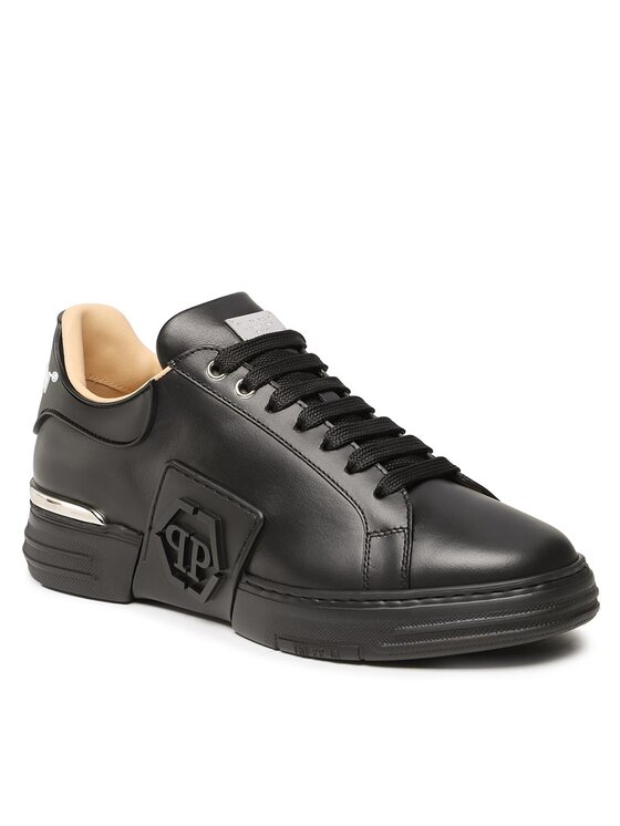 Sneakersy PHILIPP PLEIN, Rozmiar 37, Czarne, Lo-Top Sneakers Hexagon FABS USC0263 PLE010N