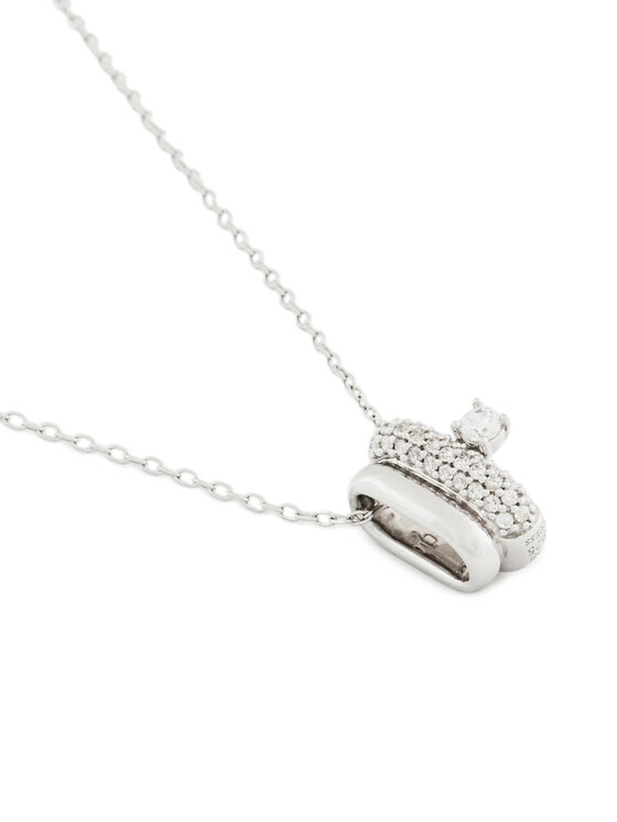 Guess Guess Naszyjnik JSBN04 508JW Srebrny