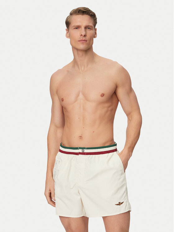 Aeronautica Militare Aeronautica Militare Pantaloncini da bagno 261BW0233UCT02967 Bianco Regular Fit