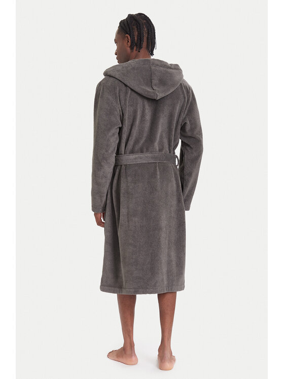 Tommy Hilfiger Tommy Hilfiger Szlafrok Icon Hooded Bathrobe 2S87905573 Szary