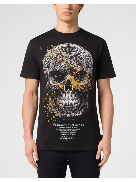 PHILIPP PLEIN PHILIPP PLEIN T-Shirt 31658 Czarny Regular Fit