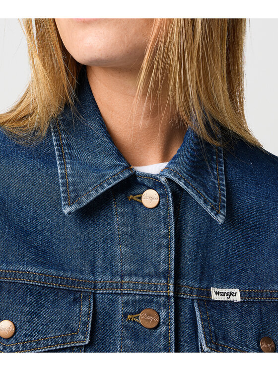 Wrangler Wrangler Giacca di jeans 112362331 Blu Relaxed Fit