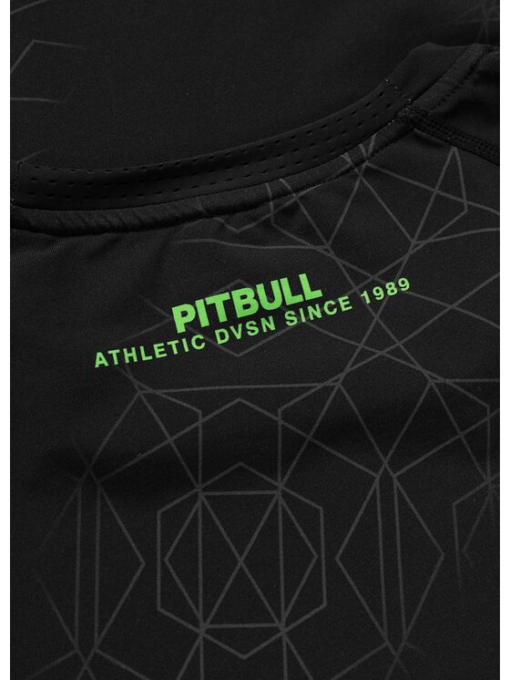 PITBULL PITBULL Koszulka techniczna RAY Zielony Regular Fit