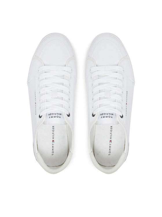 Tommy Hilfiger Tommy Hilfiger Tenisky Core Corporate Vulc Canvas FM0FM05398 Biela