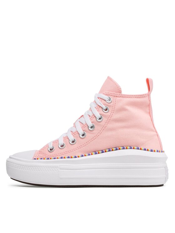 Converse Converse Trampki Chuck Taylor All Star Move Hi 272853C Różowy